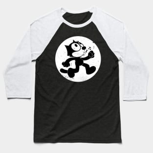 Felix The Cat Walking Whistle Baseball T-Shirt